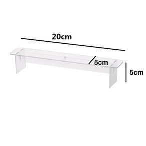 아크릴 받침대 계단식 네일 악세사리진열대 거치대 악세사리 모형 진열대 전시대, 1층 20cm, 01.1겹 20cm