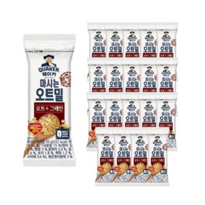 퀘이커 마시는 오트밀 오트&그레인, 50g, 30개