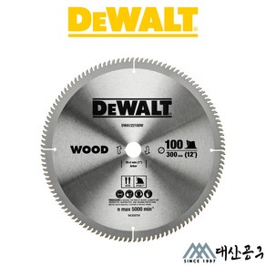 디월트 DWA122100W 씬 커프 목공용 팁쏘 12인치 100날 2.4T 원형톱날