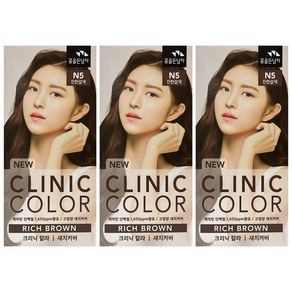 3개)꽃을든남자 뉴 크리닉 칼라 N5 진한갈색, 3개
