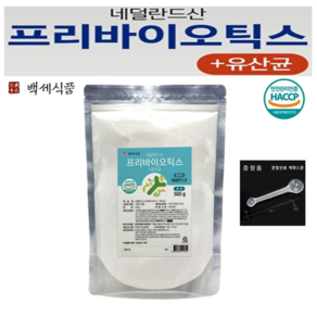 프리바이오틱스+유산균 분말 대용량 네덜란드산 HACCP 인증제품 백세식품, 1개, 500g