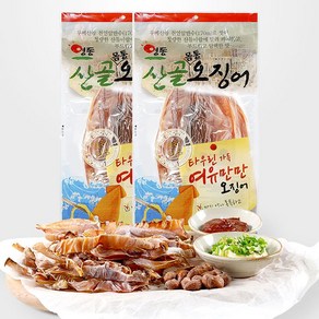 영동산골오징어 마른오징어 몸통 140g 2봉, 1세트