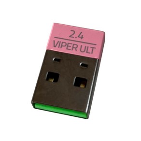 Raze Vipe Ultimate 무선 마우스 USB 커넥터용 마우스 USB 수신기 USB 동글, 핑크