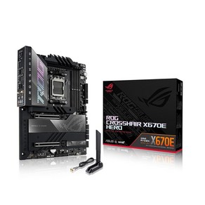 ASUS ROG Cosshai X870E Heo AMD X870E AM5 ATX 마더보드 고급 AI PC 지원 18+2+2 파워 스테이지 DDR5 PCIe® 5.0, ROG X670E HERODDR5WIFI 6E