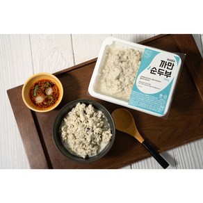 [정담두부집] HACCP 100%국산콩 수제두부 몽실몽실 까만 순두부 서리태 흑임자 700g, 2개, 서리태 흑임자 까만 순두부