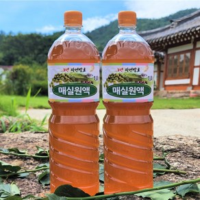 1+1조성한옥 매실액기스 홍매실원액 매실청효소 3년숙성[원산지:국산(전라남도 보성군)], 1800ml 1+1병, 1.8L