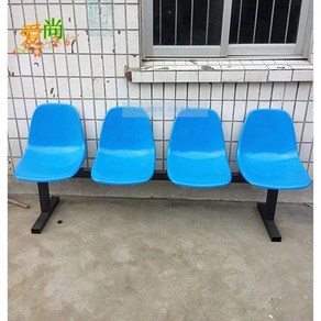 의자 벤치 플라스틱 정류장 대기 터미널 휴게실 복도 4인용 멀티, 녹색 2인용