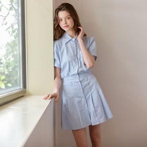 [25 신상] 핀스트라이프 카라 원피스 (TKOAF2567)