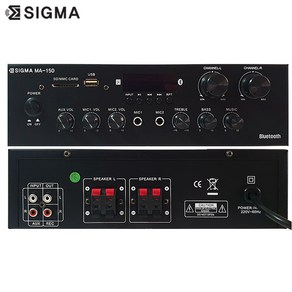 SIGMA MA-150 300W 미니앰프 매장용 BGM용 블루투스/USB 플레이어, 1개