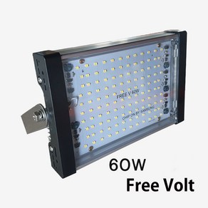 60W DC12~24V 프리볼트 선박용 방수 LED 투광등 외부 투광기, 1개