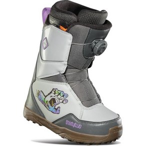 Thitytwo Youth Lashed BOA Snowboad Boot, Gey/Gum (Santa Cuz), 2C, 1개