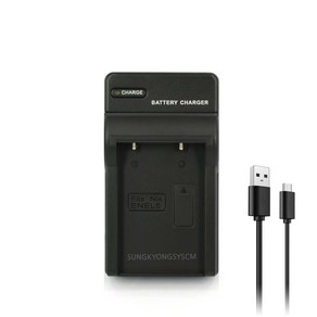 니콘 쿨픽스 P500/P100/P90 USB1구 호환충전기 EN-EL5, 1개