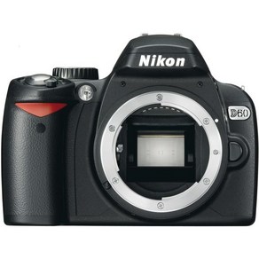 니콘 D60 DSLR 카메라(바디 전용)(구 모델)(갱신), Black