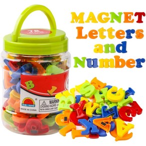 RAEQKS Magnetic Lettes Numbes Alphabet ABC Colo RAEQKS 자석 문자 숫자 알파벳 ABC 다채로운 123 냉장고 냉장고 자석 어휘 교육, Multicoloed, 1개