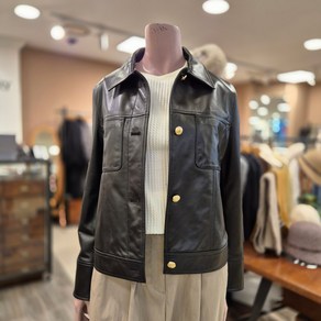 BCBG 양가죽 자켓 점퍼_ B5A2F101 99 [BLACK]