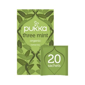 푸카 쓰리 민트 허브차 티백 Pukka Thee Mint Hebal Tea