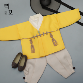 남아한복 Track-73 노랑 마고자 (백일-8호) 돌한복 아기한복