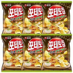 농심 포테토칩 먹태청양마요맛 105g x 6개입, 6개