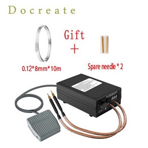 Doceate 고출력 스폿 용접기 키트 18650 배터리 팩 용접 도구 휴대용 02mm 니켈 스트립 8000W, 1개, 1)EU