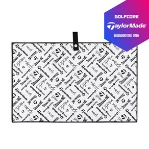 [25년신형]테일러메이드 TM23 Logo Micofibe Cat Towel 카트타월[15X24인치], 1개, 타월