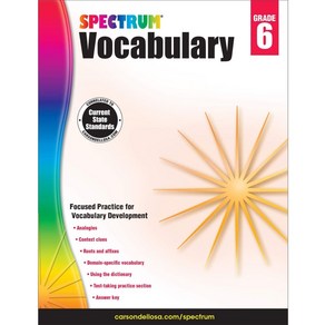 Spectrum Vocabulary Grade 6