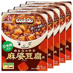 CookDo(쿡 두) 아지노모토 CookDo 갈고리가 들어간 마파 두부용 모두의 중신 140g, 5개