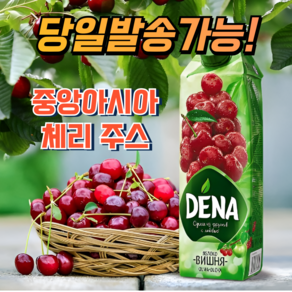 데나 천연 체리&사과주스 (과즙100%함유) DENA CHERRY&APPLE JUICE EXPERT, 1개, 1L