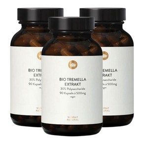 독일 흰목이버섯 효소 분해 추출물 500mg 90캡슐 분말 가루, 3개
