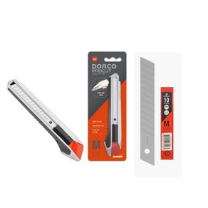 도루코 컷터칼 M203(1개입)+컷터날 M날 12mm 1개(10개입)