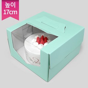 쉬폰케익박스 레터링케익박스 투명창 파스텔 케익상자 블라썸 3호 장원패키지 [25ea] 하판별도구매