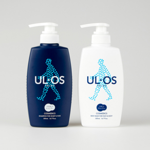 ULOS 클렌징 2종 세트 / 우르오스 스칼프샴푸 500ml + 스킨워시 500ml, 1세트