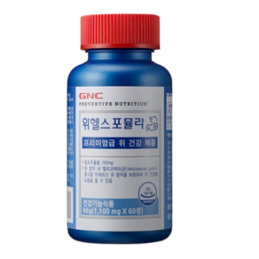 GNC 위헬스 포뮬라 위건강 감초추출물, 60정, 1개