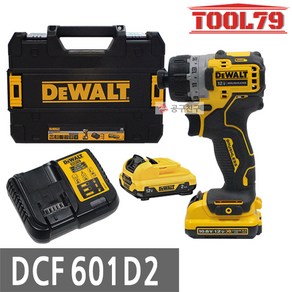 디월트 DCF601D2 충전스크류 드라이버 12V(10.8V) 2.0Ah*2개 컴팩트 스크류드라이버, 2개