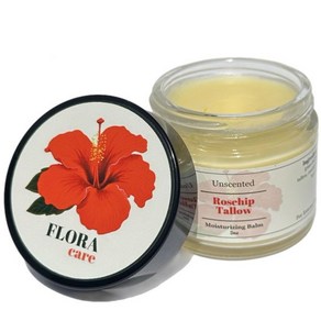 ROSEHIP TALLOW BALM. 100 잔디 사료 비프 톨로우 유기농 오일 – 민감성 피부를 위한 천연 얼굴 보습제. 피부 관리용 탈로우 2oz, Unscented, 1개