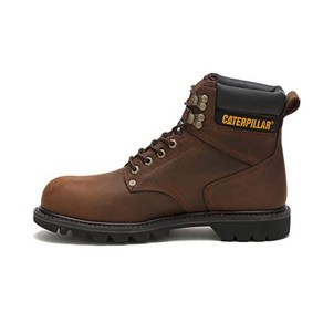 Cat Footwea Men's Second Shift Steel Toe Wok Boot Dak 고양이 신발 남성용 2교대 강철 발가락 작업용 부츠 다크 브라운 10.