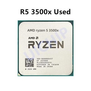 AMD 라이젠 5 3500X R5 3500X 3.6 GHz 중고 게이밍 젠 2 0.007 6 코어 6 스레드 CPU 프로세서 65W L3 = 32, 1개