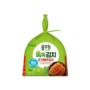 [풀무원] 톡톡 포기 김치, 상세설명참조, 1kg, 1개