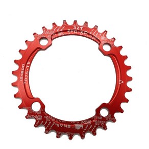 [ 스네일 ] 8/9/10/11/12단 싱글체인링 Shimano 104 BCD 12 Speed Chaining 30T/32T/34T/36T/38T 레드, 34T, 1개