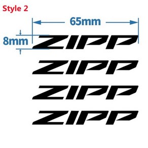 자전거 전면 후면 허브 데칼 ZIPP MTB 도로 비닐 방수 변색 방지 자외선 차단 휠 스티커, 1개