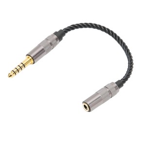 소니 NWZX300A NWWM1A 헤드폰 어댑터 케이블 금도금 4.4mm 밸런스드 수3.5mm 스테레오 암 R2R2000 용, 한개옵션0