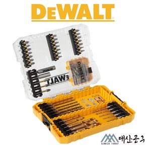 디월트 DWACS65 커넥터블 드릴 드라이버 비트 임팩용 세트 65pcs 터프 케이스 티스텍 결합, 1개