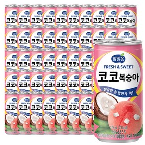 참맑은 코코복숭아 175ml 30캔 x 3박스 총90캔, 90개