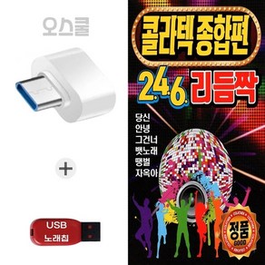 (Q) USB 노래칩 + C 타입젠더 콜라텍 종합편 246 리듬짝