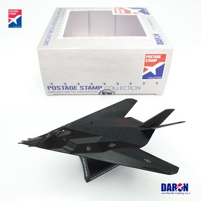 다론 비행기모형 F-117 나이트호크 스텔스 공격기 F117 Nighthawk 다이캐스트 1대150 Daon Postage Stamp PS5386 스카이월드, 1개