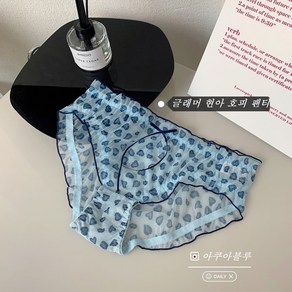 글래머 레오파드 팬티 여성 타이트레이스 순욕리본 에어 순면 밑위팬티 여 3줄