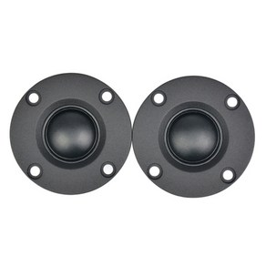 돔형 실크 필름 트위터 하이파이 트레블 스피커 오디오 라우드 방열판 포함 1.5 인치 6Ohm 30W 2 개, [01] Black