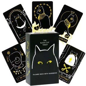 타로카드 The Black Cat 타로덱 10X6cm, 1개