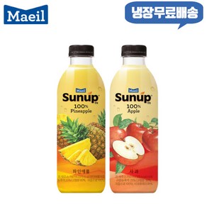 매일 썬업 100% 750ml 혼합 6개/파인애플3+사과3/냉장무료배송, 6개