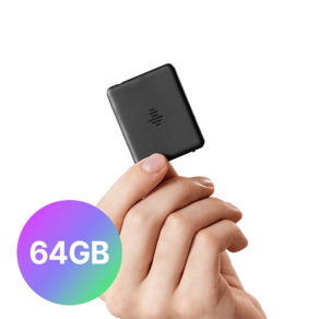 이지렉 블루투스 녹음기, BLACK, MR-001-64GB