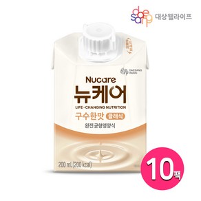 대상웰라이프 뉴케어 구수한맛, 200ml, 10개